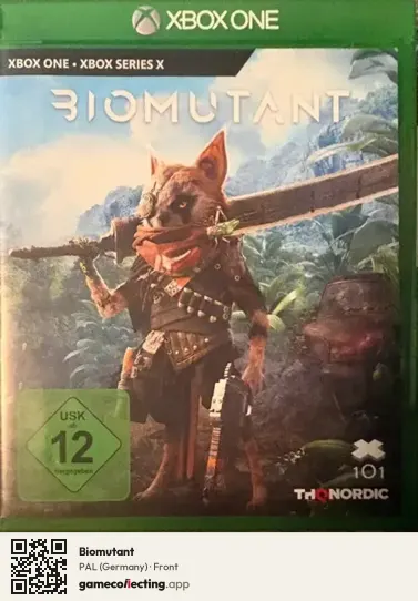 Biomutant Xbox One, Germany box front