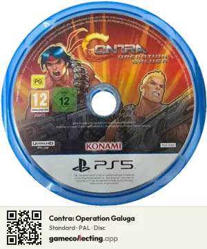 Contra: Operation Galuga PlayStation 5, PAL disc