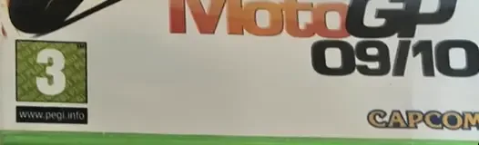 MotoGP 09/10, the PEGI square on its front