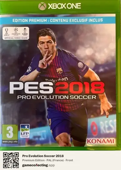 Pro Evolution Soccer 2018 Xbox One, France box front