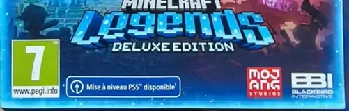 Minecraft Legends, the PEGI square on its front