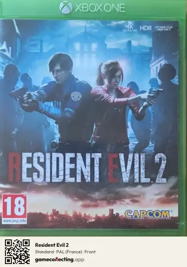 Resident Evil 2 Xbox One, France box front