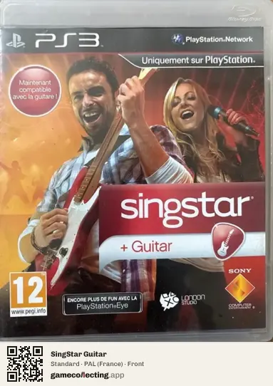 SingStar Guitar PlayStation 3, France box front