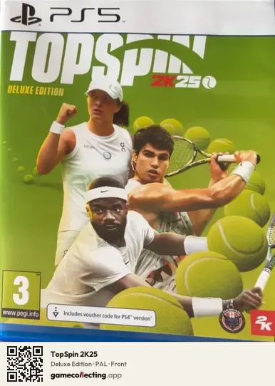 TopSpin 2K25 PlayStation 5, PAL box front