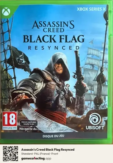 Assassin's Creed Black Flag Resynced Xbox Series X, France box front