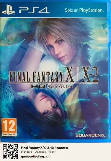 Final Fantasy X/X-2 HD Remaster PlayStation 4, Spain box front