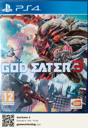 God Eater 3 PlayStation 4, PAL box front