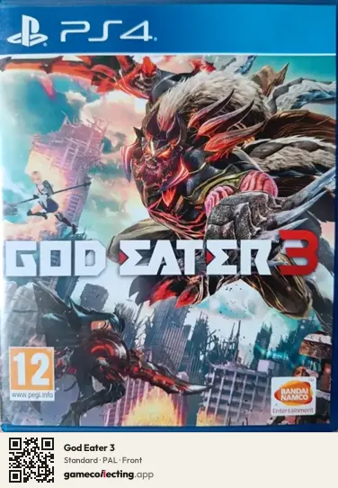 God Eater 3 PlayStation 4, PAL box front