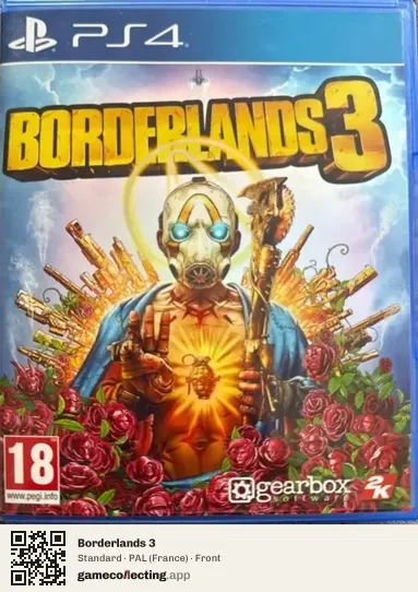 Borderlands 3 PlayStation 4, France box front