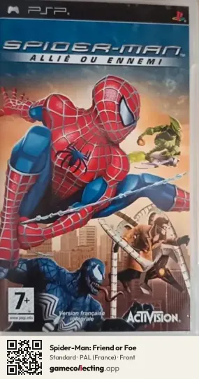 Spider-Man: Friend or Foe PlayStation Portable, France box front