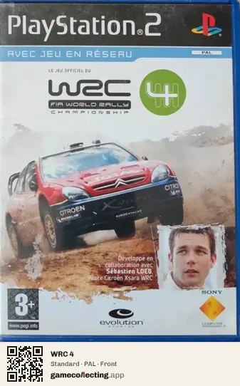WRC 4 PlayStation 2, PAL box front