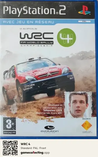 WRC 4 PlayStation 2, PAL box front