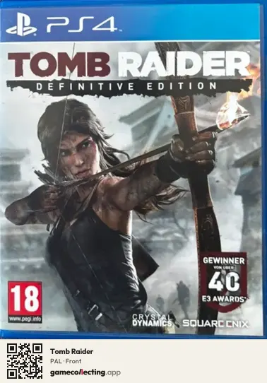 Tomb Raider PlayStation 4, PAL box front