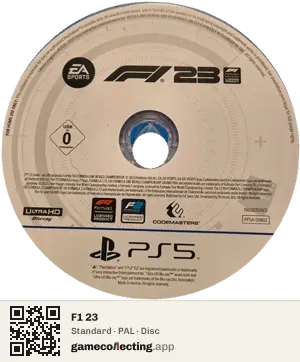 F1 23 PlayStation 5, PAL disc