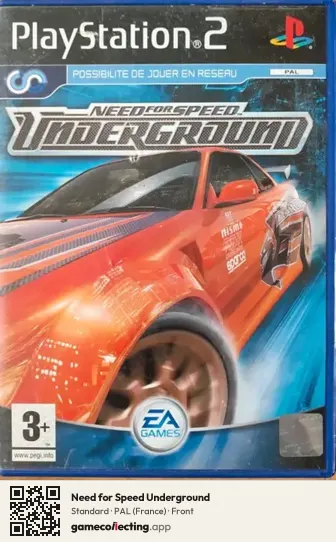 Need for Speed Underground PlayStation 2, France box front