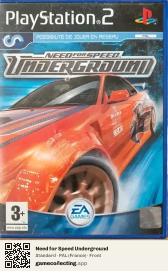 Need for Speed Underground PlayStation 2, France box front