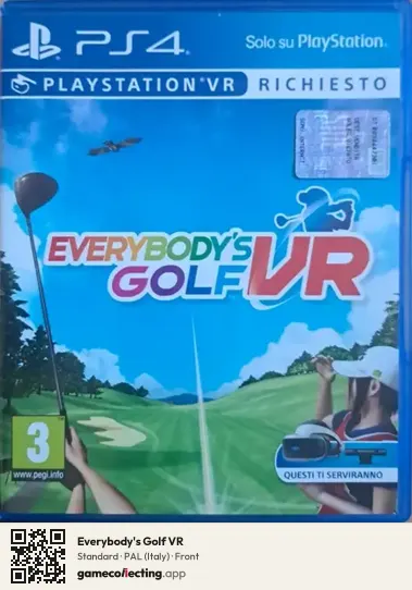 Everybody's Golf VR PlayStation 4, Italy box front