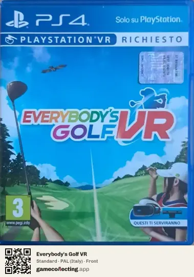 Everybody's Golf VR PlayStation 4, Italy box front