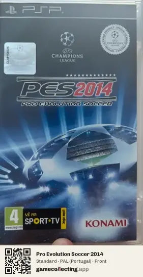 Pro Evolution Soccer 2014 PlayStation Portable, Portugal box front