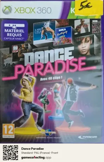 Dance Paradise Xbox 360, France box front