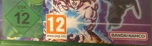Dragon Ball: Sparking! Zero, the USK square on its front