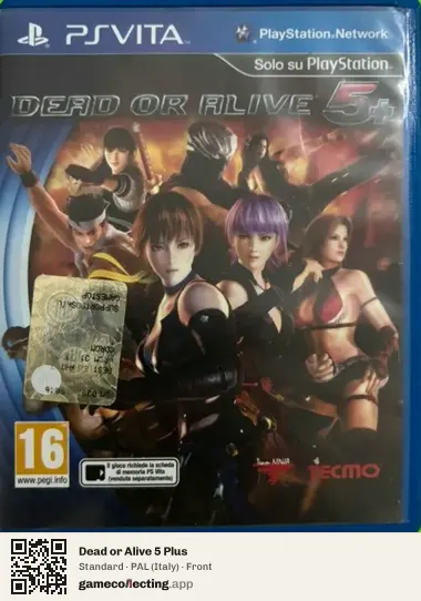 Dead or Alive 5 Plus PlayStation Vita, Italy box front
