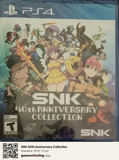 SNK 40th Anniversary Collection PlayStation 4, NTSC box front