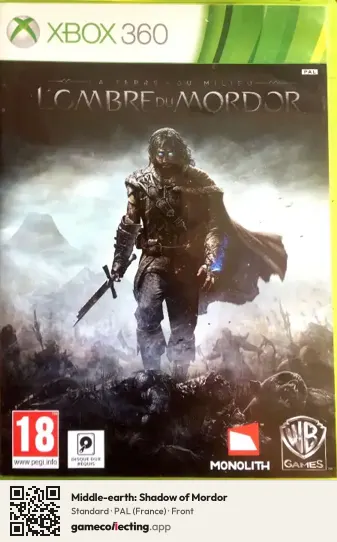 Middle-earth: Shadow of Mordor Xbox 360, France box front