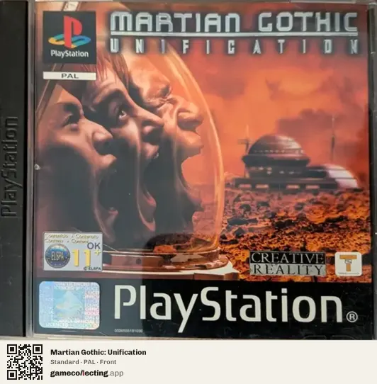Martian Gothic: Unification PlayStation, PAL box front