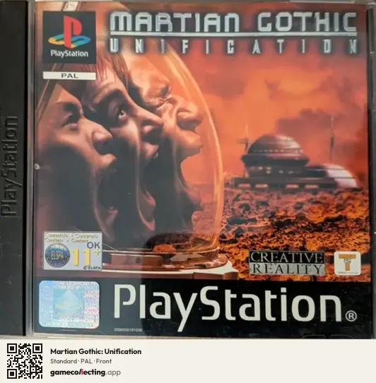 Martian Gothic: Unification PlayStation, PAL box front