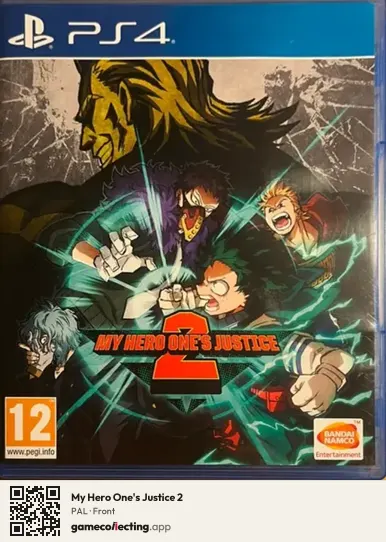 My Hero One's Justice 2 PlayStation 4, PAL box front