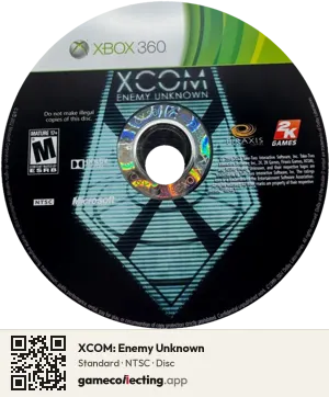 XCOM: Enemy Unknown Xbox 360, NTSC disc