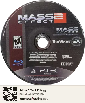 Mass Effect Trilogy PlayStation 3, NTSC disc
