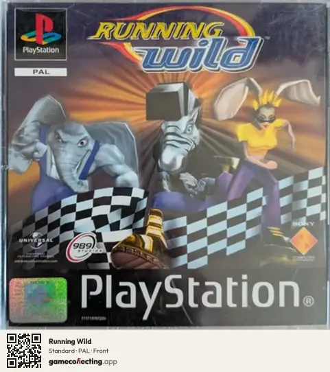 Running Wild PlayStation, PAL box front