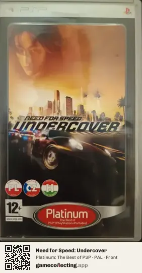 Need for Speed: Undercover PlayStation Portable, PAL box front