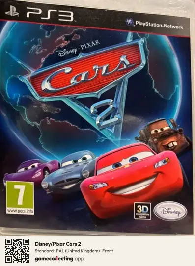 Disney/Pixar Cars 2 PlayStation 3, United Kingdom box front