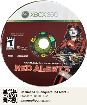 Command & Conquer: Red Alert 3 Xbox 360, NTSC disc