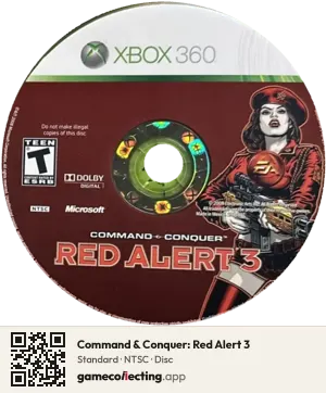 Command & Conquer: Red Alert 3 Xbox 360, NTSC disc