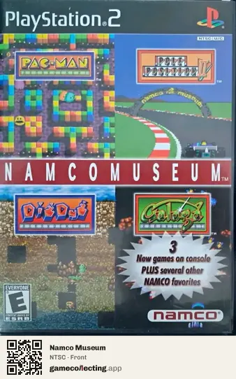 Namco Museum PlayStation 2, NTSC box front