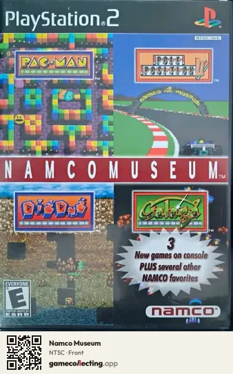 Namco Museum PlayStation 2, NTSC box front