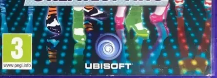 Just Dance: Greatest Hits, the PEGI square on its front