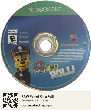 PAW Patrol: On a Roll! Xbox One, NTSC disc