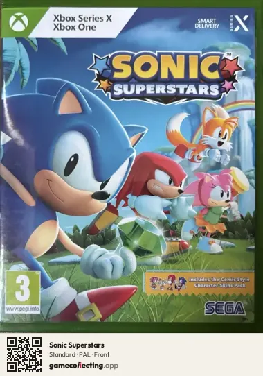 Sonic Superstars Xbox Series X, PAL box front