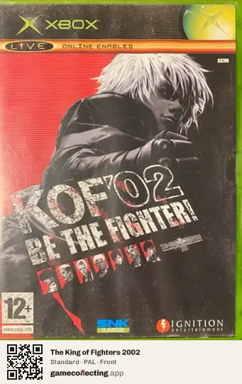 The King of Fighters 2002 Xbox, PAL box front