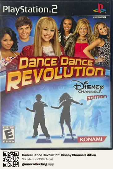 Dance Dance Revolution: Disney Channel Edition PlayStation 2, NTSC box front