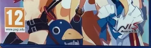Disgaea 1 Complete, the PEGI square on its front
