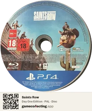 Saints Row PlayStation 4, PAL disc