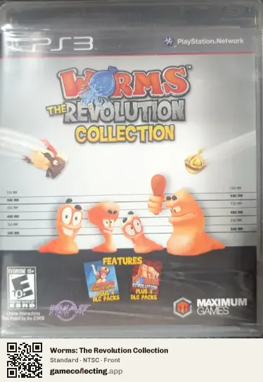 Worms: The Revolution Collection PlayStation 3, NTSC box front