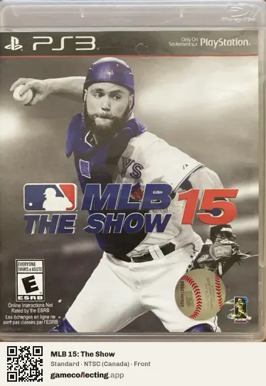 MLB 15: The Show PlayStation 3, Canada box front