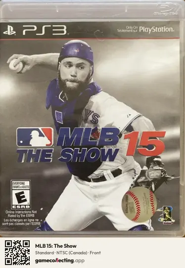 MLB 15: The Show PlayStation 3, Canada box front